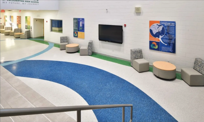 Terrazzo Mapping in School
