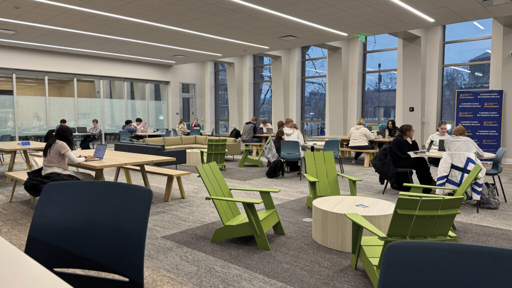 The Lemonis Center for Student Success at Marquette University, Milwaukee, WI. Photo provided courtesy of Marquette University and Workshop Architects, Inc.