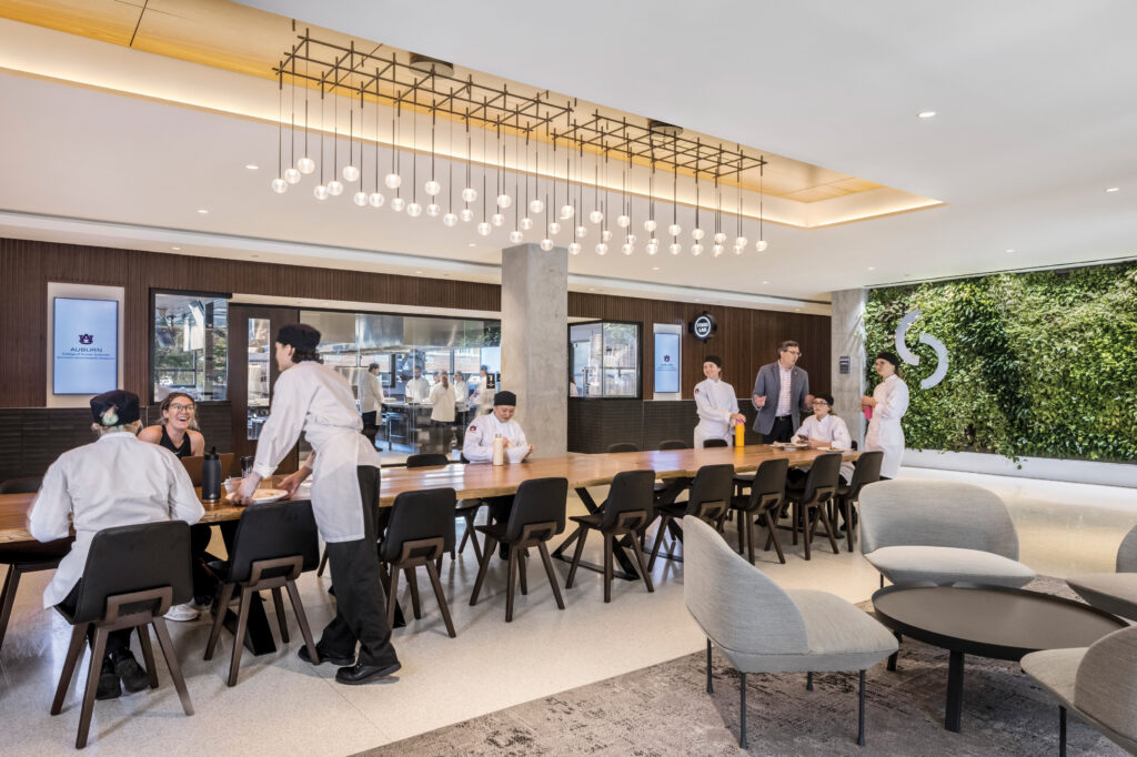 Students at Auburn University’s Tony & Libba Rane Culinary Science Center work alongside award-winning chefs and hospitality experts. Photo: Jonathan Hillyer