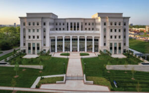 The exterior of Thomas F. Frist, Jr. College of Medicine at Belmont University, designed by ESa. Photo: Jeremiah Hull