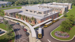 Aerial Rendering of Moseley Projects on the Boards