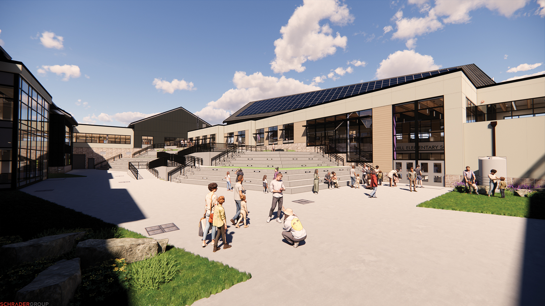 PASD Hares Hill ES Exterior Courtyard