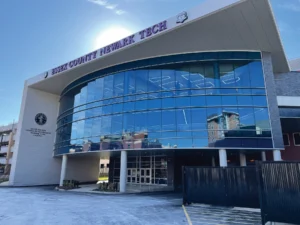 Essex County Newark Tech, Newark, NJ (2023). This expansion at Essex County Newark Tech enhances learning with a state-of-the-art media center, cafeteria and kitchen. Including new HVAC upgrades for the entire building. Photo: Joe Di Cara Photography
