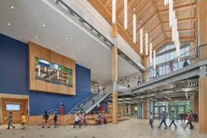 The Hub, Manchester Memorial Elementary School. Photo: Robert Benson Photography