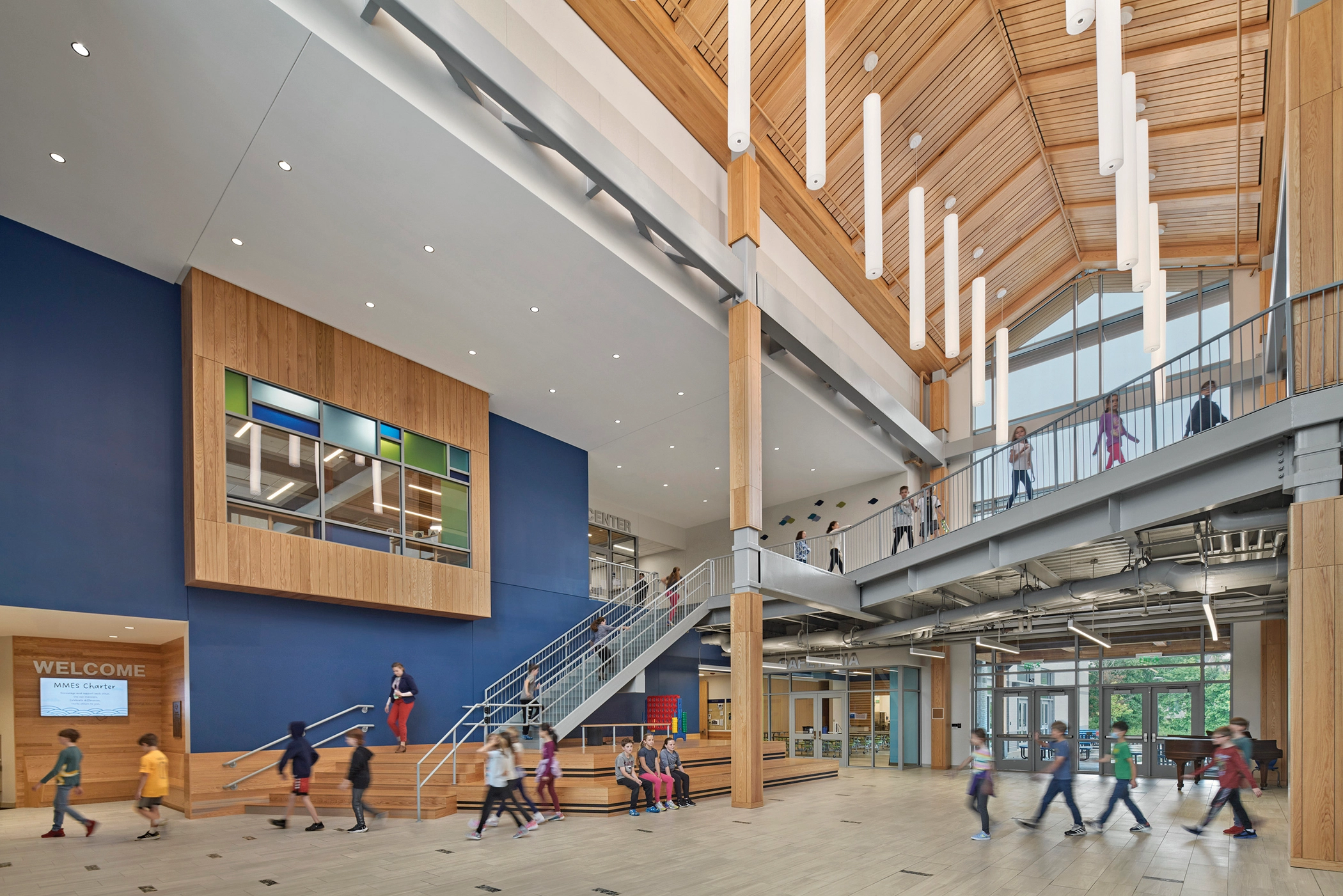 The Hub, Manchester Memorial Elementary School. Photo: Robert Benson Photography