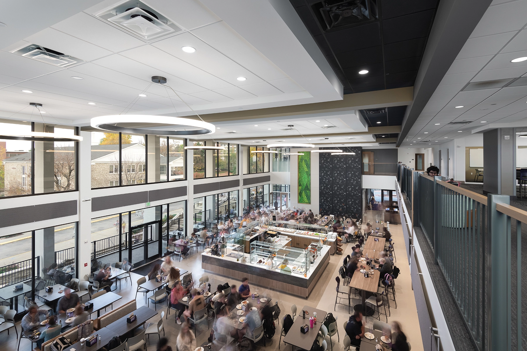 Trevecca Nazarene University Jernigan Student Center Dining Hall, Nashville, TN. Photo: Gabe Ford, Ford Photography