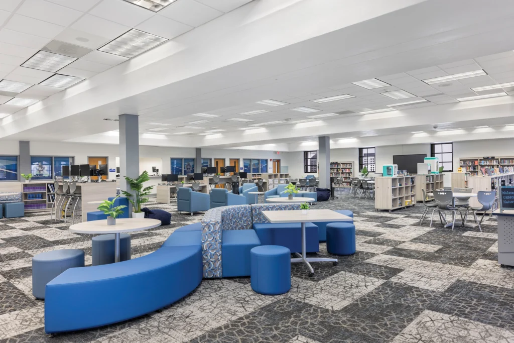 Sebastian River HS Media Center. Photo by Matt Fulcher, courtesy of MooreCo.