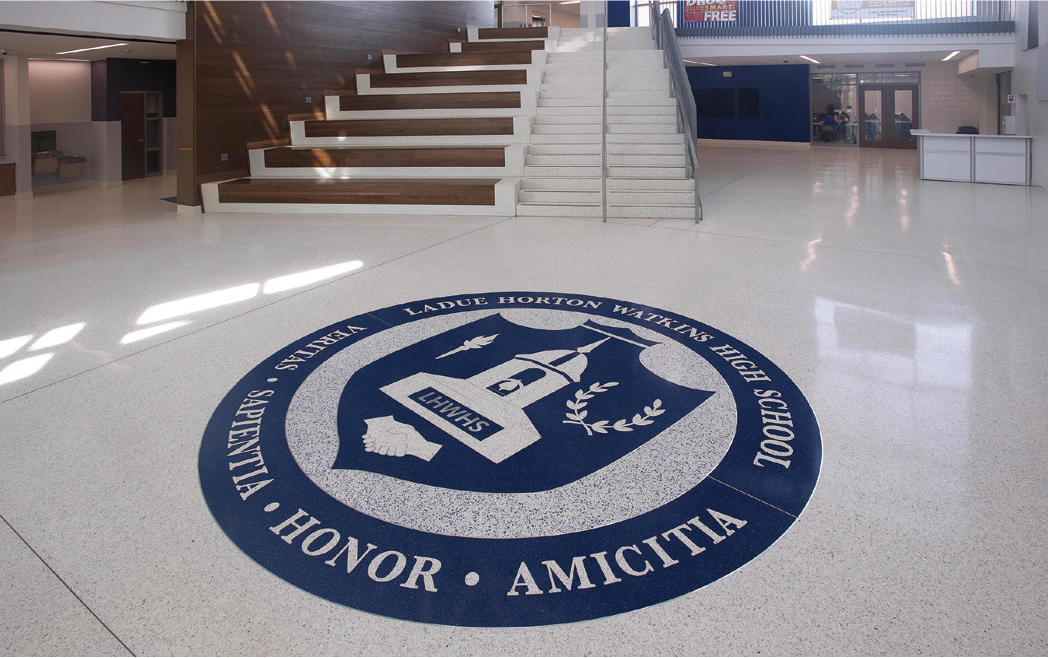 School Nets Return on Investment Identity, Sense of History Created with Terrazzo