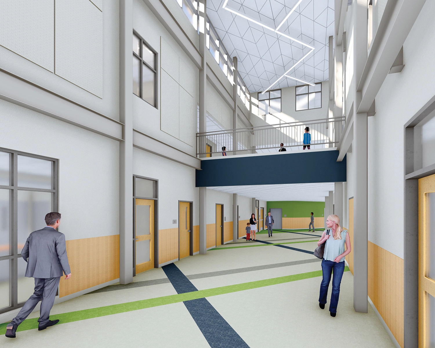 Interior_Hallway Cool Spring Elementary