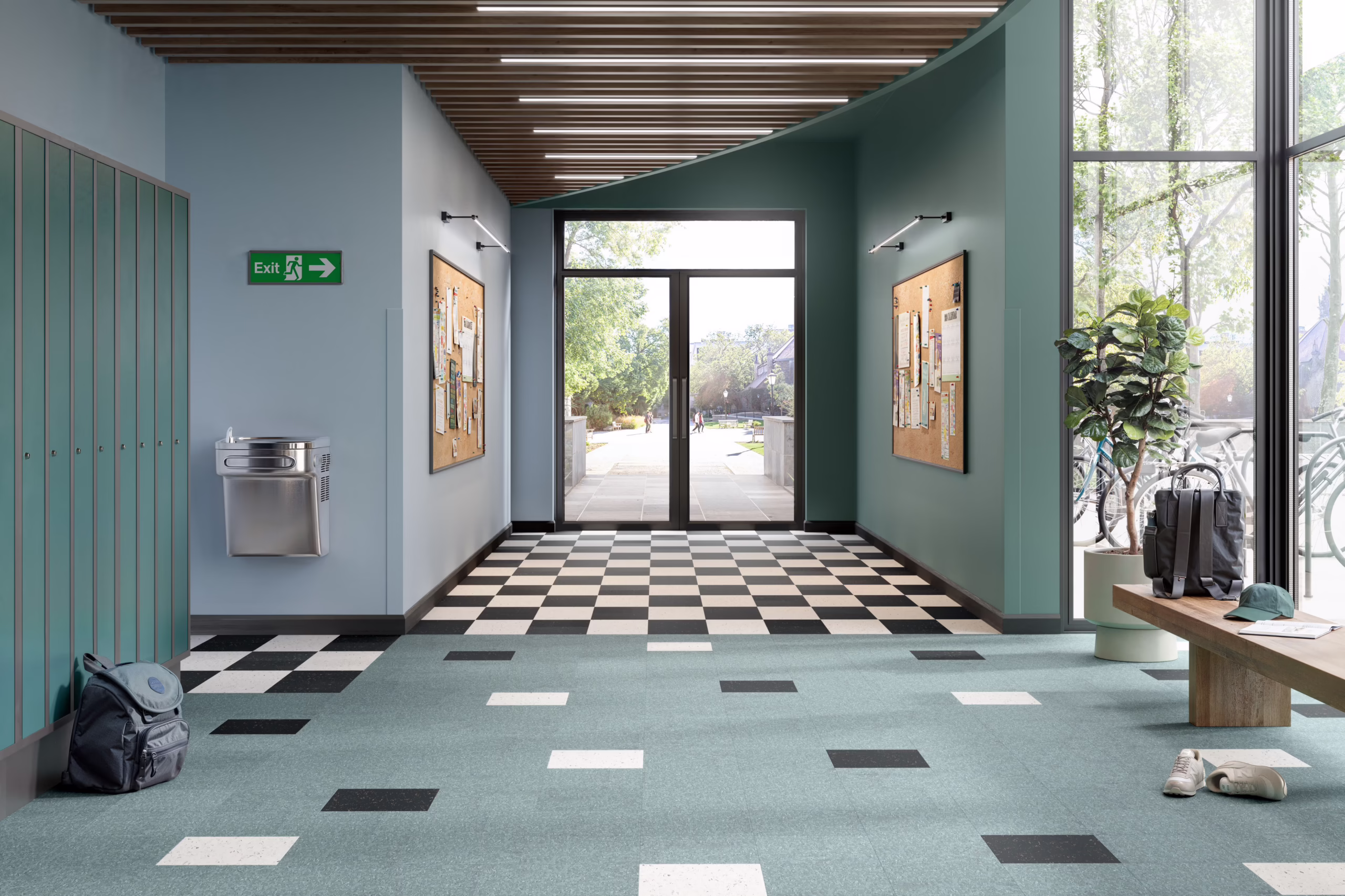 Armstrong Flooring Safety Zone 51802_SilverGreen-52513SZ_51910SZ-ROOM-1