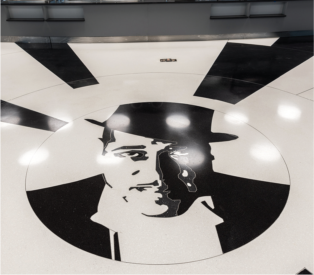 School Logos in Terrazzo Durable Design, Smart Investment