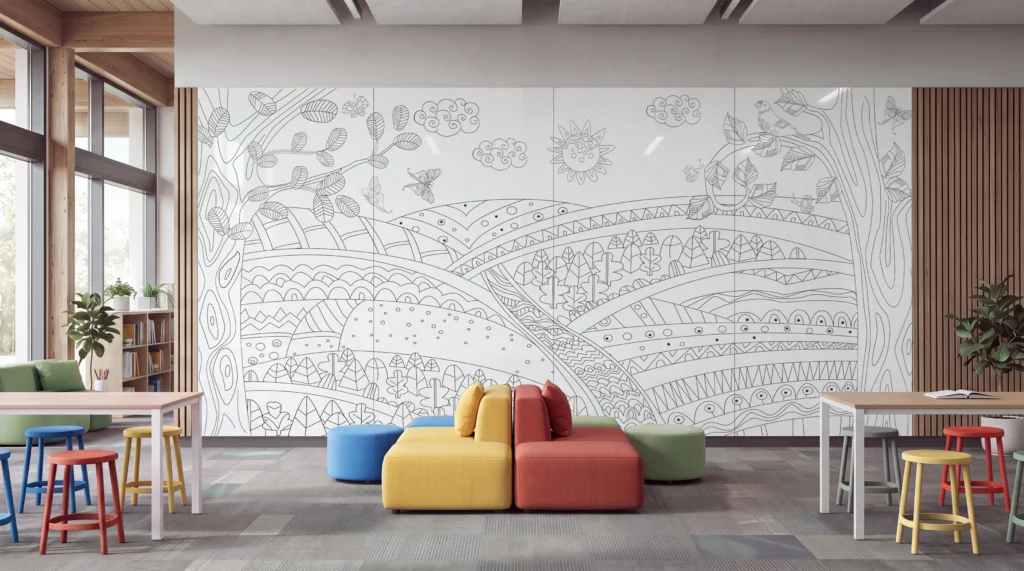 LCS Porcelain Coloring Wall