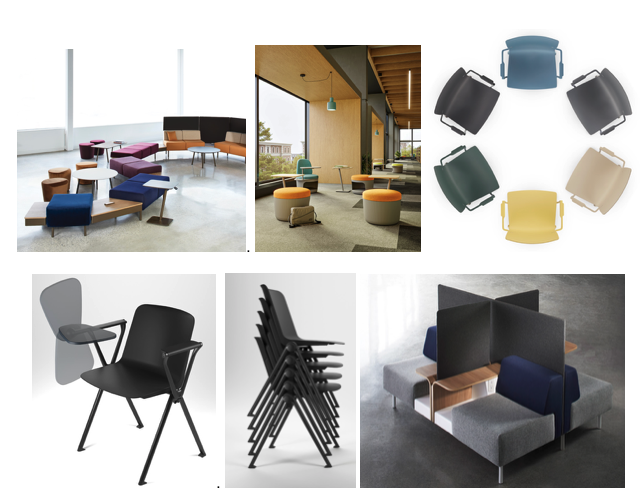 Allseating’s Exchange, RES, Gemelli, Allora, Exchange | Images courtesy of Allseating